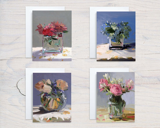 Mixed Set 1, Various Blooms Note Card Set (8 cards)
