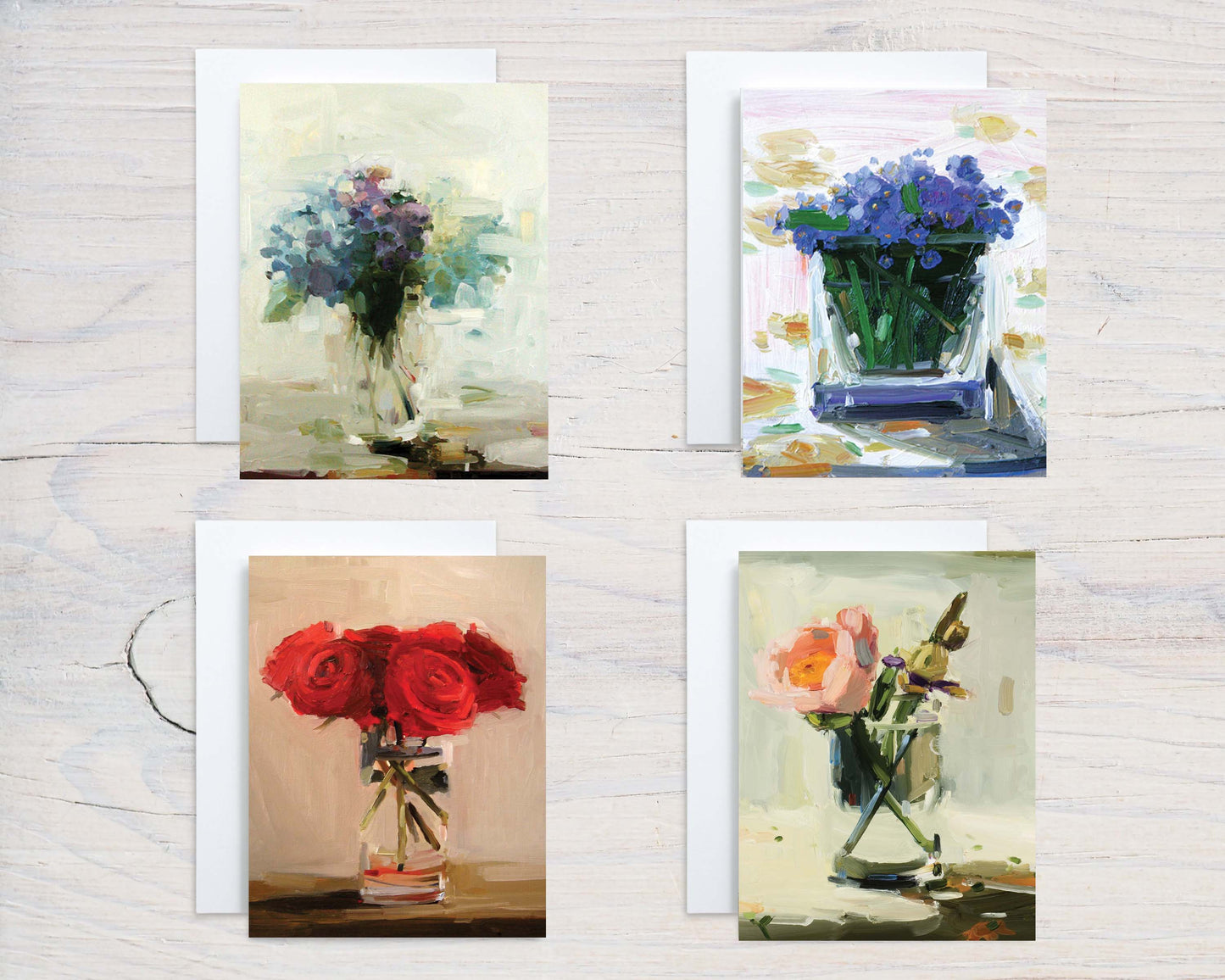 Mixed Set 2, Various Blooms Note Card Set (8 cards)