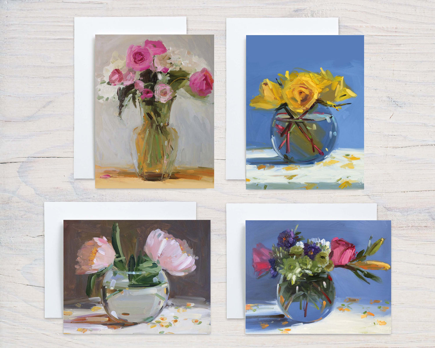 Beautiful Bouquets II Mixed Card Set (8 cards)