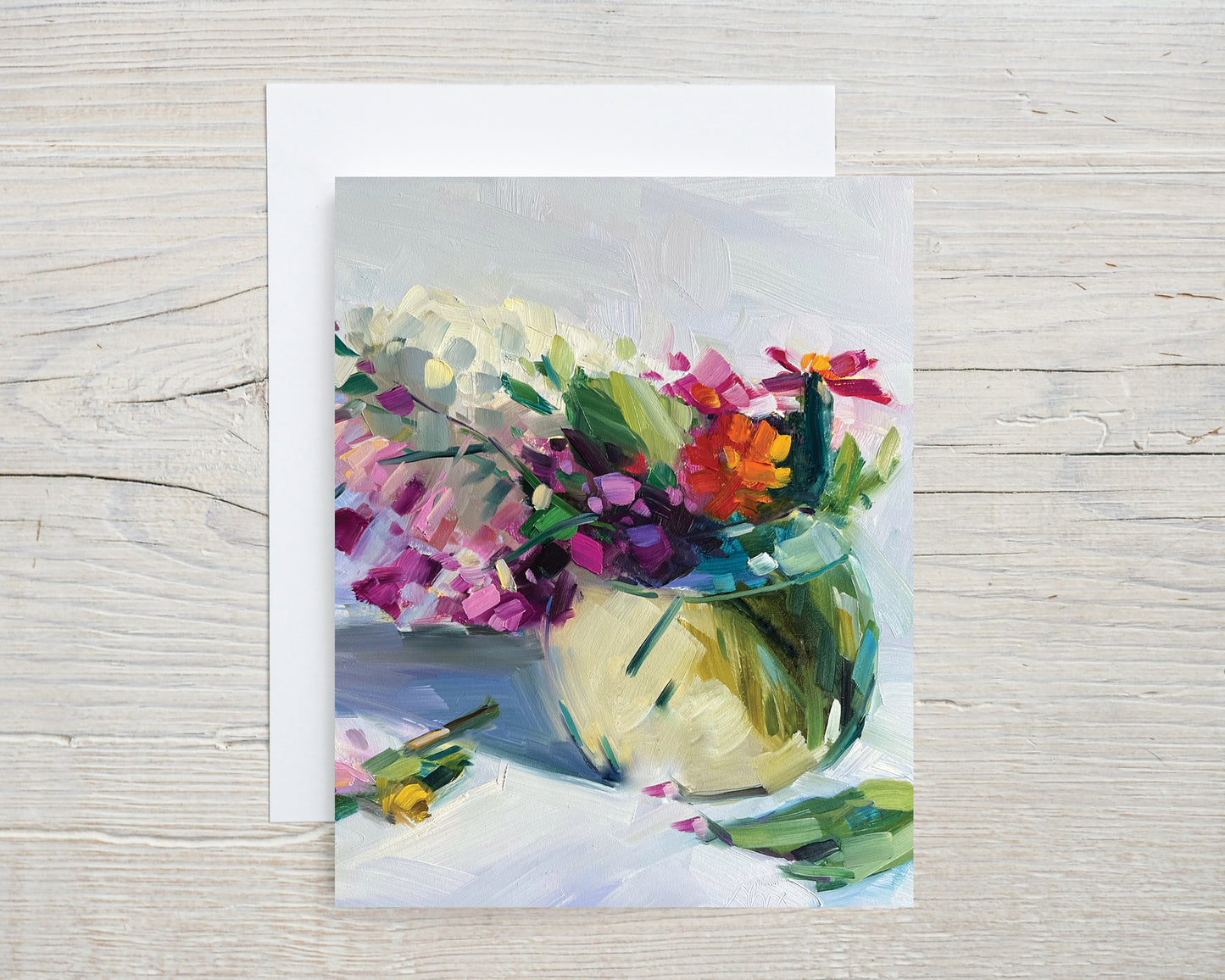NEW Summer Bouquet, Set of 8 notecards and envelopes