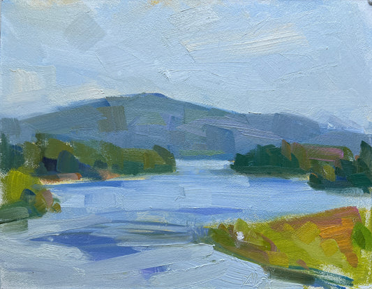 Parkman Mountain, 9 " x 12" x 1/8", original oil painting