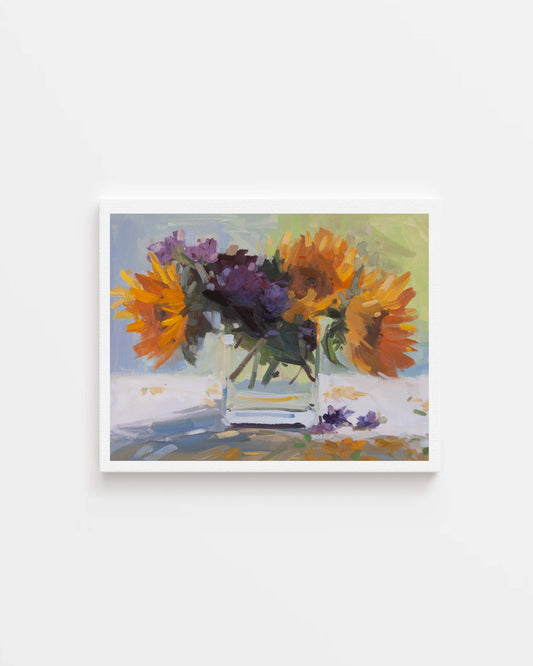 Autumn Sunflowers, Archival Print, unframed