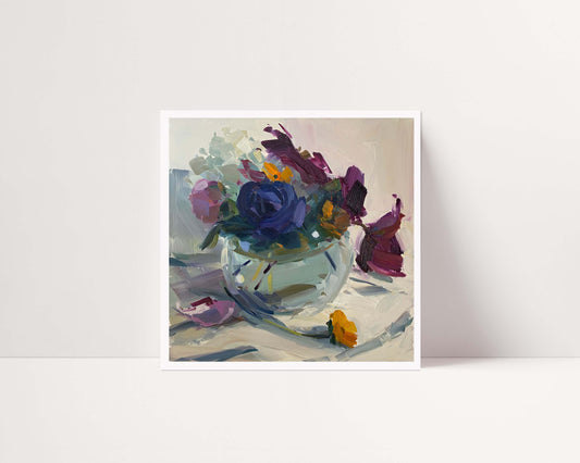 Clematis and Friends, Archival Print, unframed