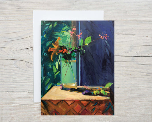 Late Summer Window, Set of 8 notecards and envelopes