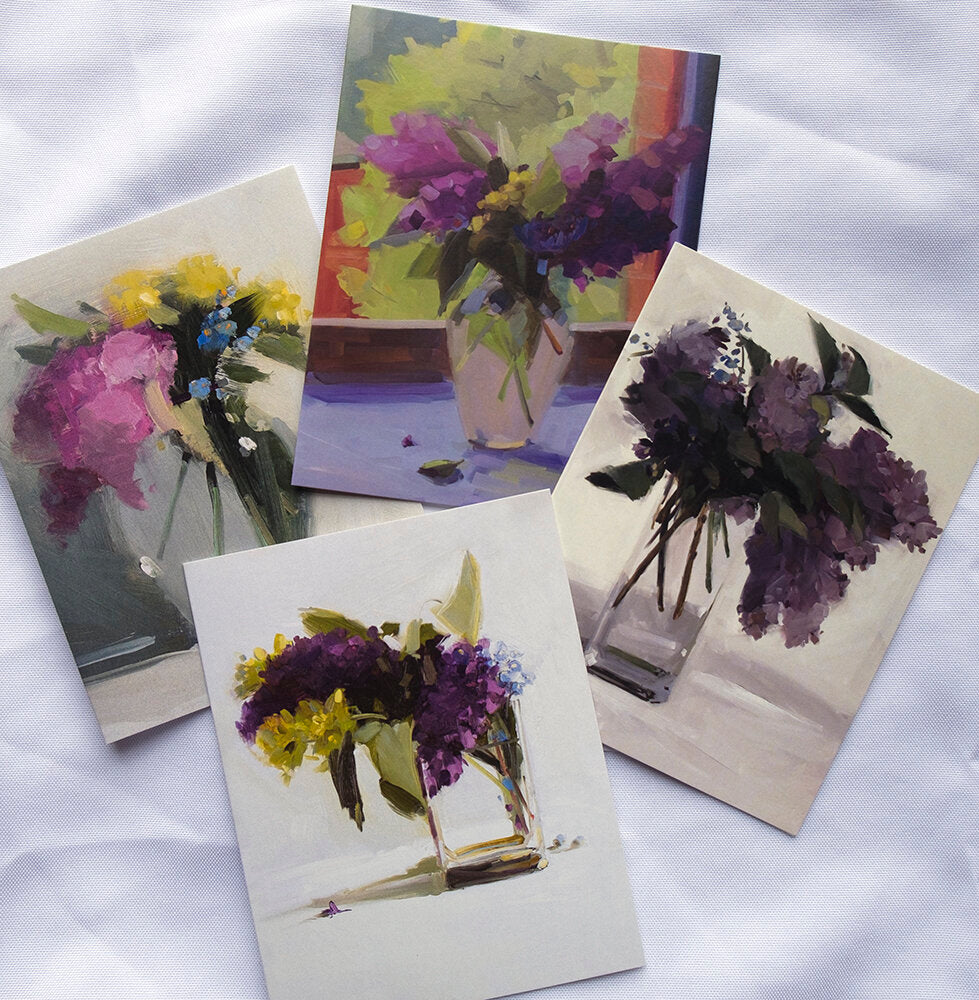Lovely Lilacs Mixed Note Card Set
