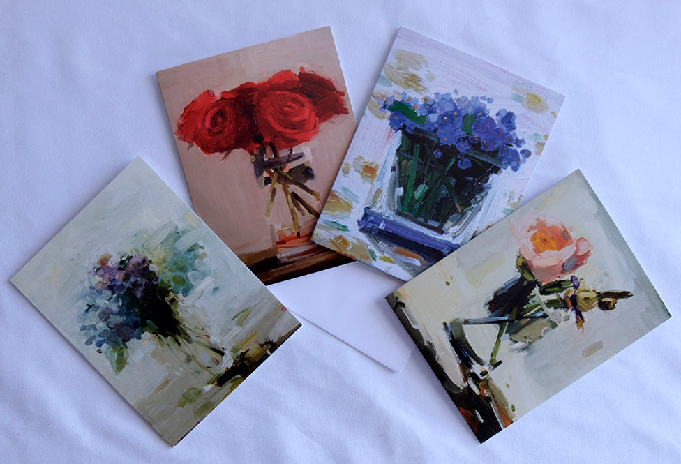 Mixed Set 2, Various Blooms Note Card Set (8 cards)