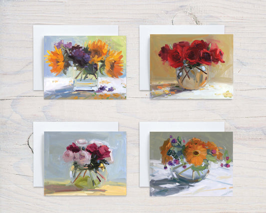Beautiful Bouquets I Mixed Set (8 cards)