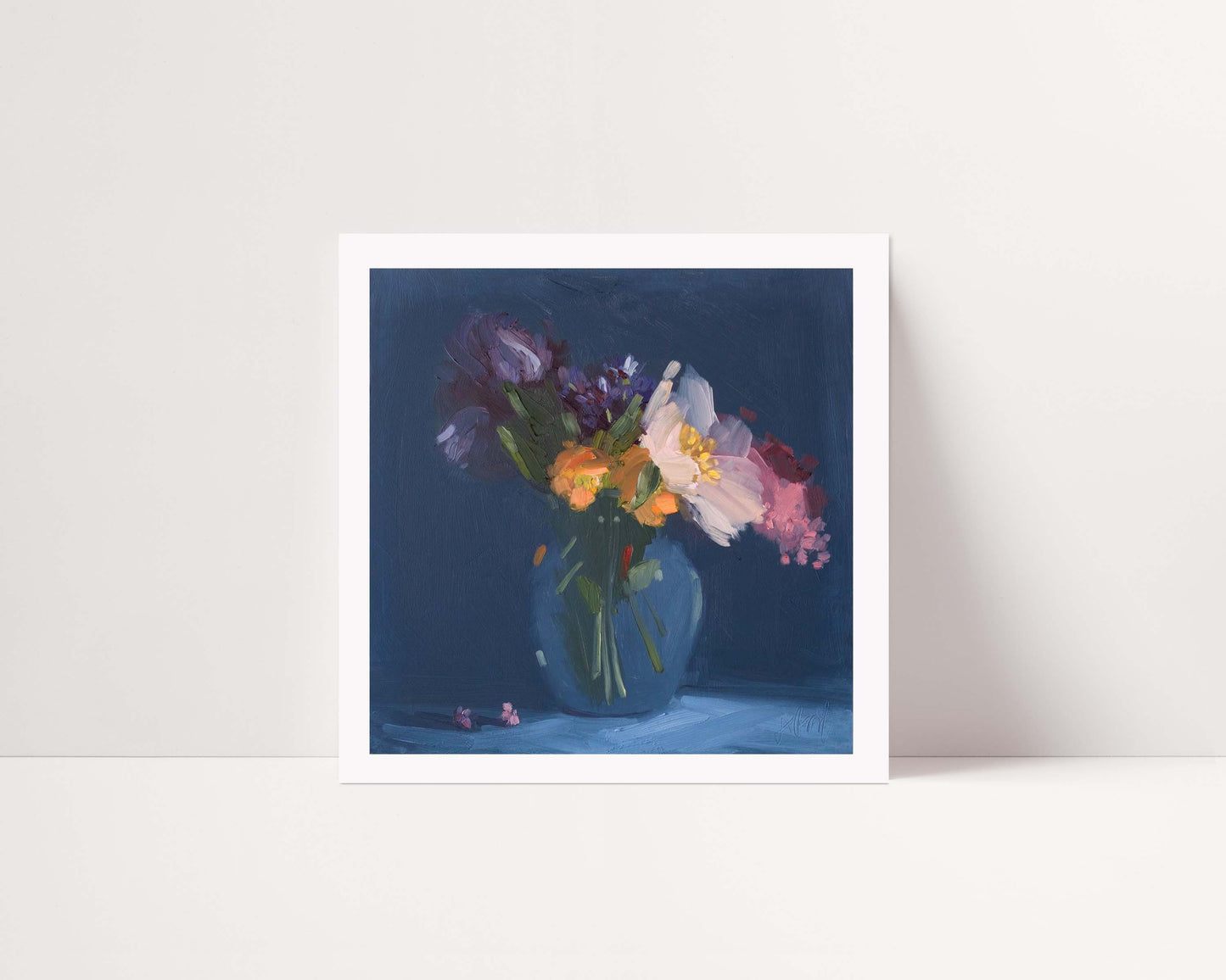 Peony, Iris and Lilacs Archival Print, unframed