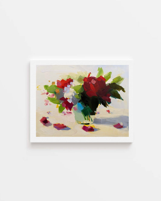 Roses and Peonies Archival Print, unframed